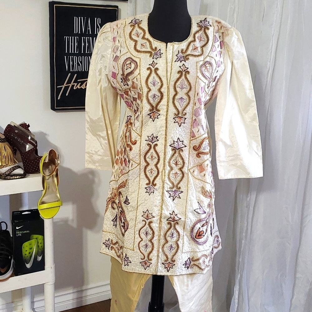 Indian handmade tunic with matching pants #066